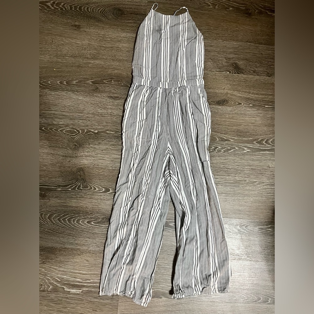 Crop Hollister Jumpsuit Striped Small